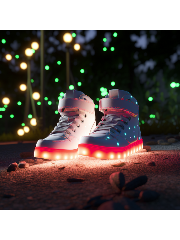 Light Shoes Multi Color Unisex High Top USB Charging LED Shoes